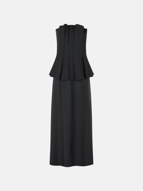 RÓHE 'BUSTIER' BLACK WOOL BLEND DRESS