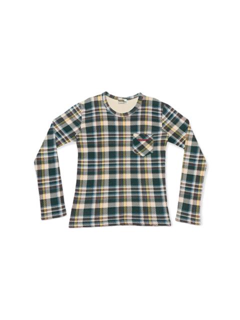 Hysteric Glamour hysteric glamour pocket tartan long sleeves tshirt