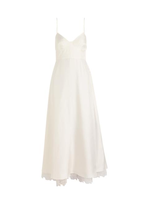 RÓHE Rohe Lace-hem Silk Maxi Dress