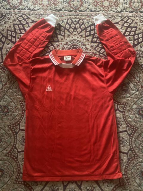 Vintage 1980s Mascot Sportif Goalkeeper Jersey - Red Padded Long Sleeve