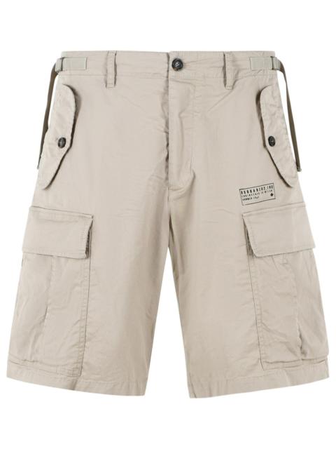 DSQUARED2 Dsquared2 Beige Cotton Cargo Bermuda Shorts Men