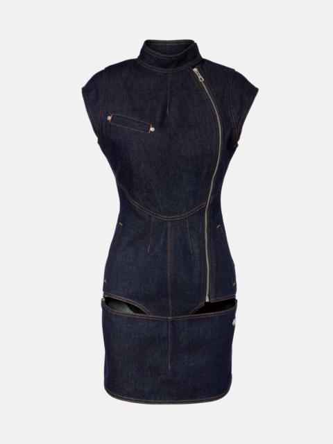 Jean Paul Gaultier Cutout denim minidress