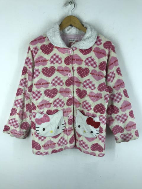 Other Designers Japanese Brand - HELLO KITTY FLEECE BUTTON UP COLAR