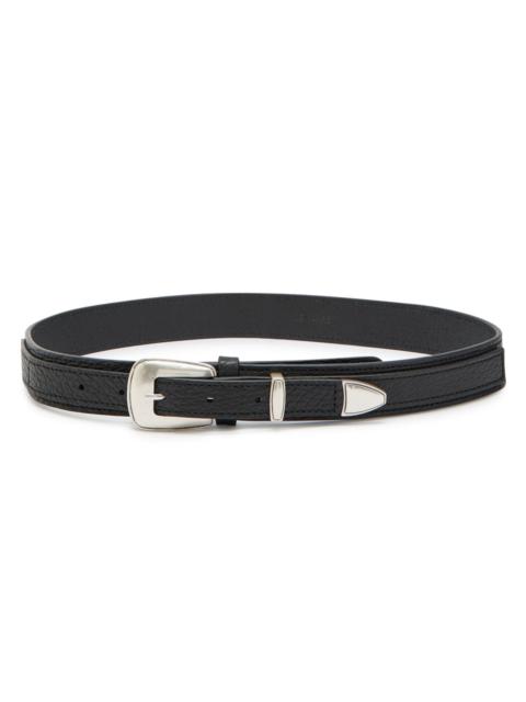 Lemaire Lemaire Minimal Western Grained Leather Belt