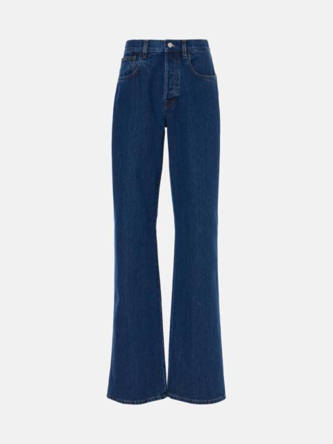 High-rise straight jeans