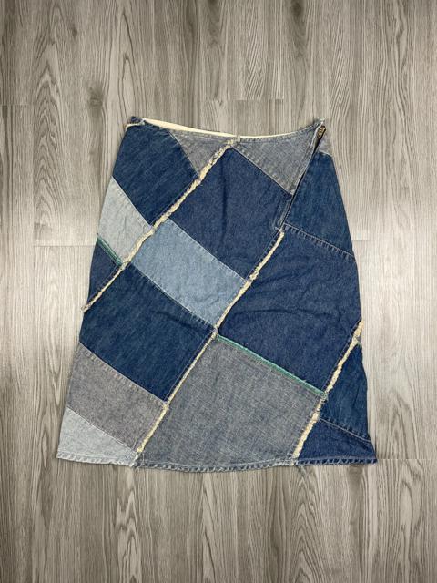 Other Designers Japanese Brand - Marginal Glamour Japan Boro Denim Midi Skirt