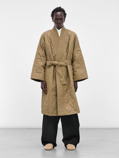 RAINMAKER KYOTO Beige Quilted Nylon Kimono Coat