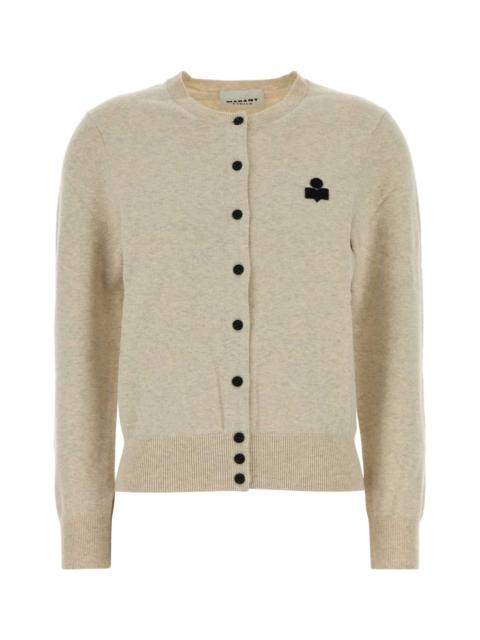Isabel Marant Étoile Isabel Marant Etoile Women Melange Cream Cotton Blend Mona Cardigan