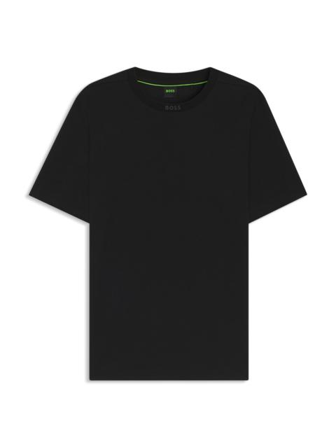BOSS LOGO-COLLAR T-SHIRT IN COTTON JERSEY