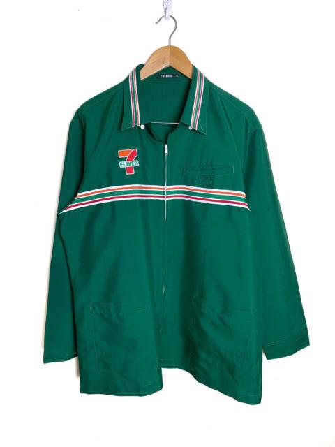 Other Designers Vintage - Vintage 7 Eleven Uniform Long Sleeve Zipper Jacket