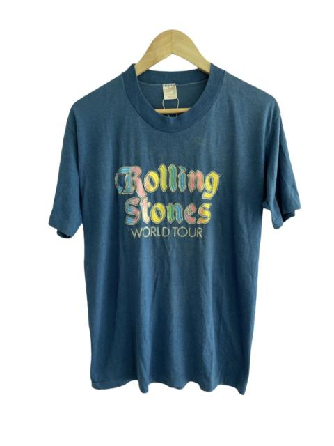 Other Designers Band Tees × Vintage - VINTAGE ROLLING STONES WORLD TOUR 80s Tee