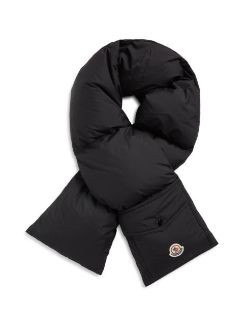 Moncler Moncler Down Puffer Scarf in Black at Nordstrom