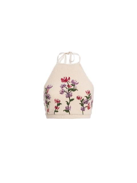 Agua by Agua Bendita Carlota Honeysuckle Cropped Top