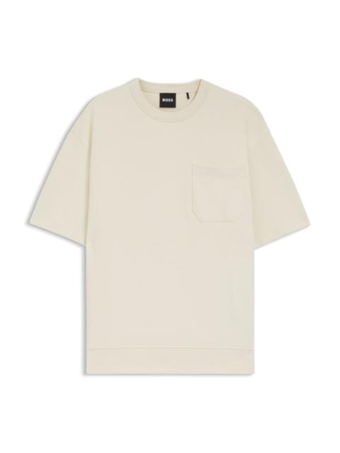 BOSS PEACHED T-SHIRT IN A COTTON BLEND