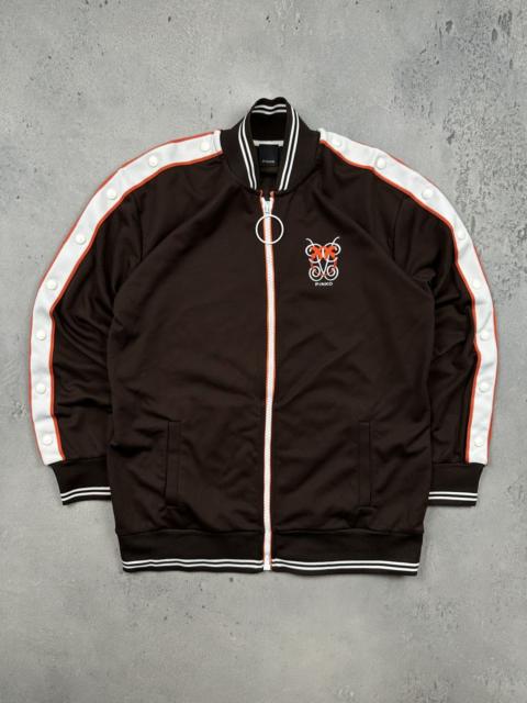 PINKO Pinko Butterfly Logo Track Jacket Y2K Zipup Sportswear Brown