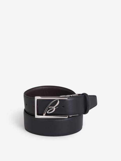 Brioni LEATHER LOGO BELT