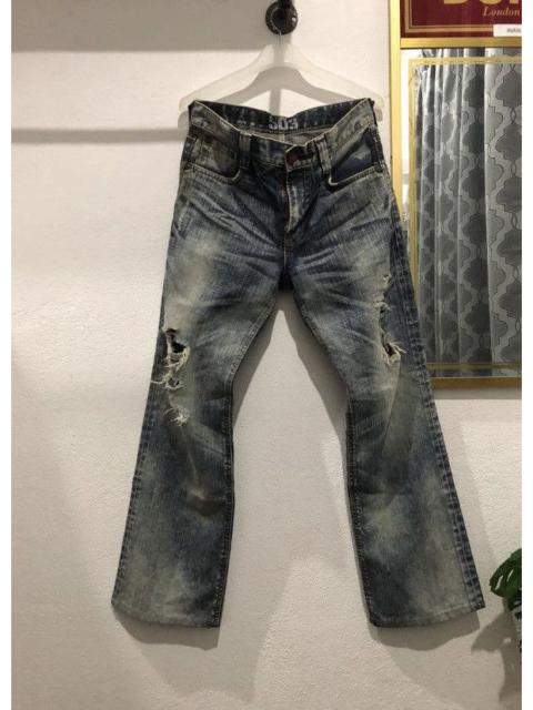 Other Designers Edwin 503 blue trip distressed denim nice design