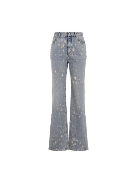 Alexander McQueen Alexander Mcqueen Distressed Flared Jeans Women