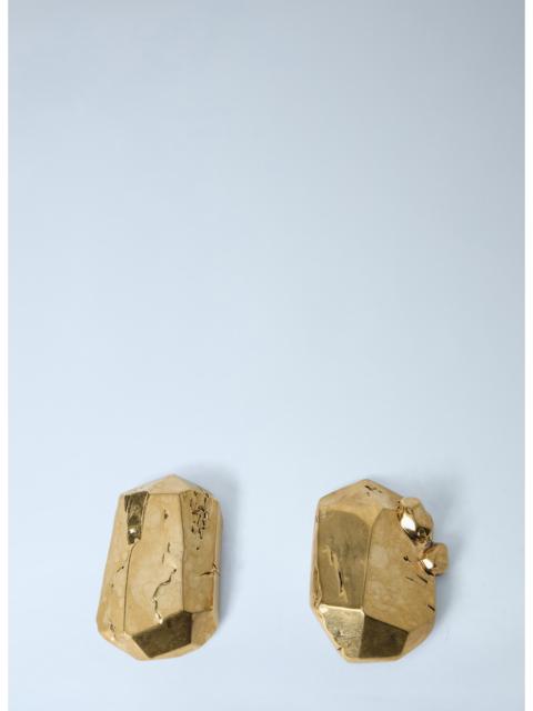 SAINT LAURENT Saint Laurent Women Faceted Metal Stud Earrings