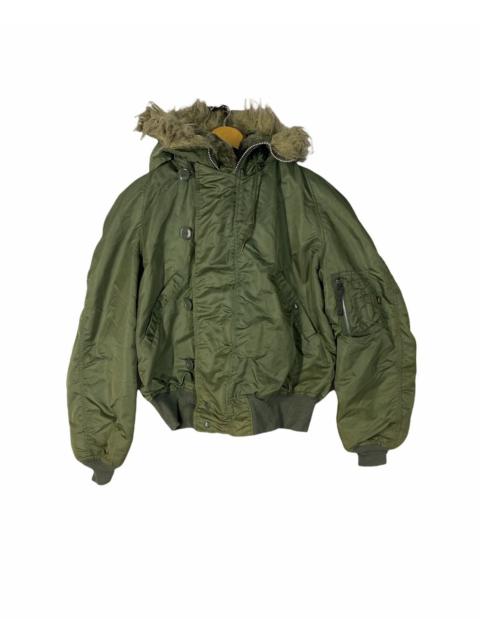 Other Designers Vintage Alpha Industries Bomber Jacket With Hood N-2B Design