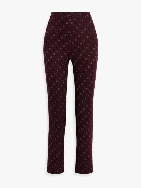 DIANE VON FURSTENBERG Tavolara jacquard-woven skinny pants