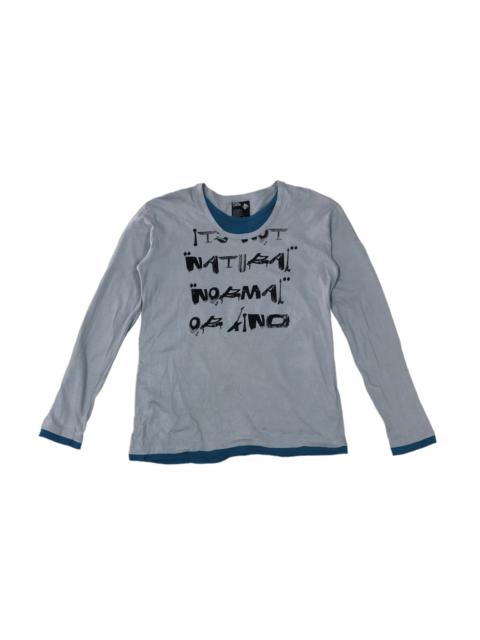 Other Designers Japanese Brand - PPFM long sleeve shirt ‘it not natural normal or kind’