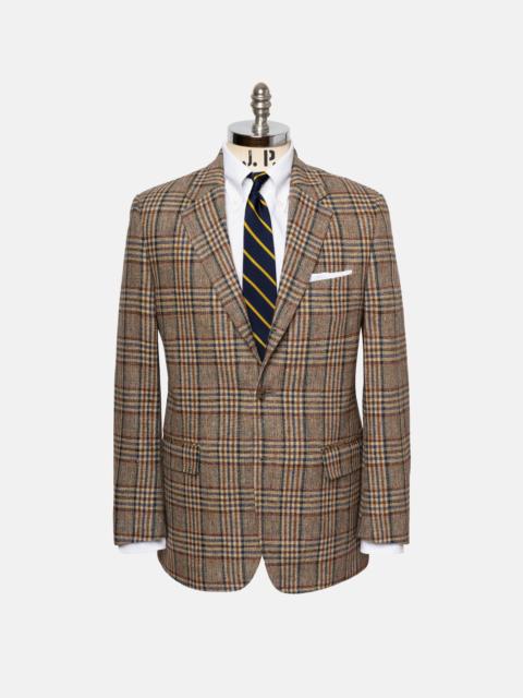 J. PRESS MADE-IN-CANADA TAN, RUST & BLUE PRINCE OF WALES SPORT COAT