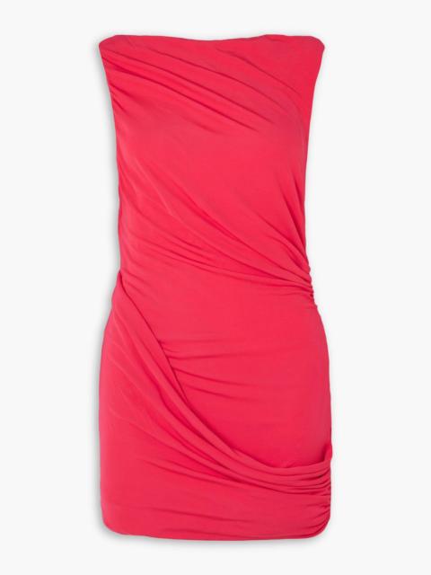 CHRISTOPHER ESBER Diya open-back asymmetric draped jersey mini dress