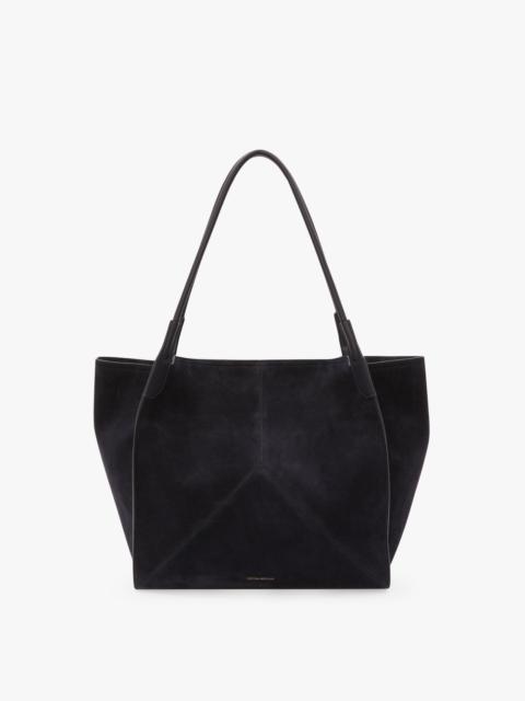 Victoria Beckham Victoria Tote Large In Navy Suede
