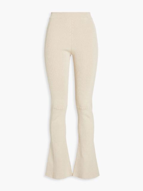 JACQUEMUS Baunhila ribbed-knit flared pants