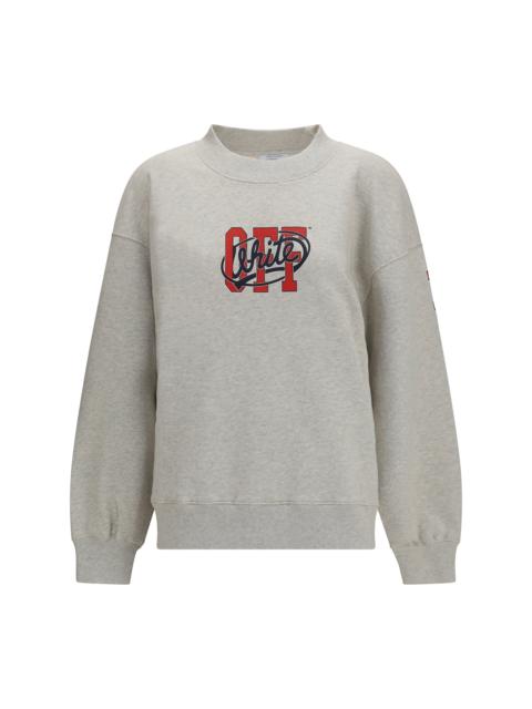 Off-White Off-white Off College Crewneck Sweatshirt Grey/Red