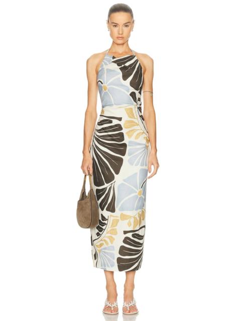 SIR. Lola Pleated Midi Dress