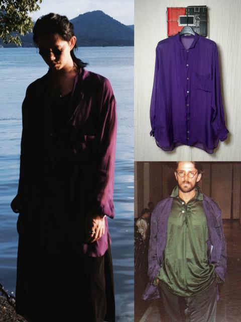 Yohji Yamamoto Yohji Yamamoto 85ss Paris Collection purple silk shirt