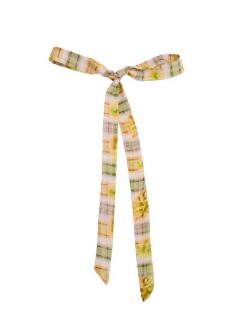 Collina Strada YELLOW BOXER PLAID HAIR BOW