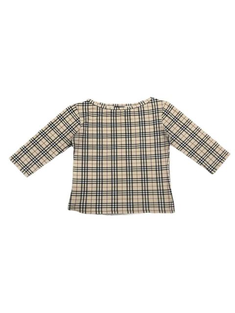 Other Designers Vintage Burberry Novacheck Crop Tops