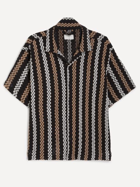 PERCIVAL Wade Crochet Cuban Shirt