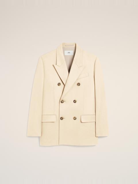AMI Paris WHITE WOOL LOOSE DOUBLE BREASTED JACKET