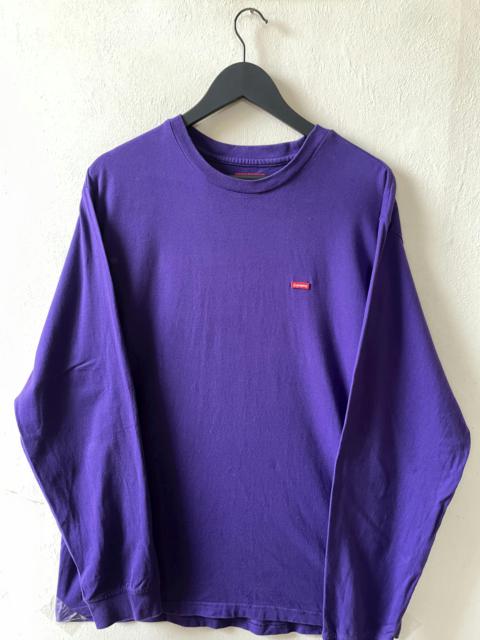 Supreme Supreme Small Box Logo Longsleeve T-shirt Purple