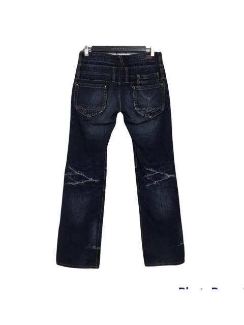 Other Designers Japanese Brand - NCFM Black Denim Double Waist Flare Jeans