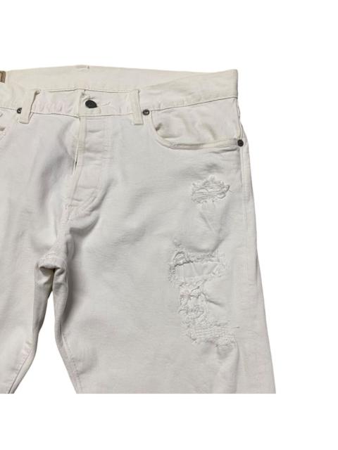 Polo Ralph Lauren Sullivan Slim White Damage Jeans