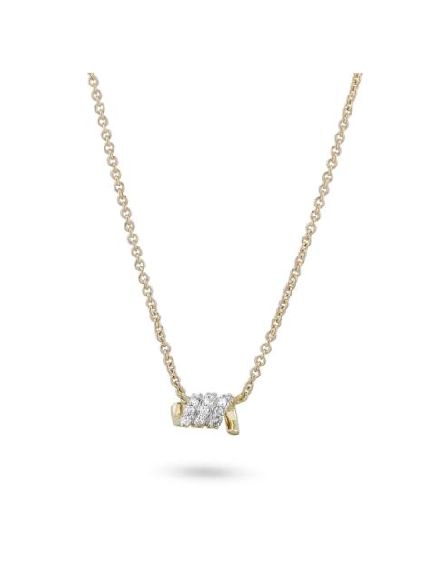 STONE AND STRAND Twinkling Twine Pave Chained Choker