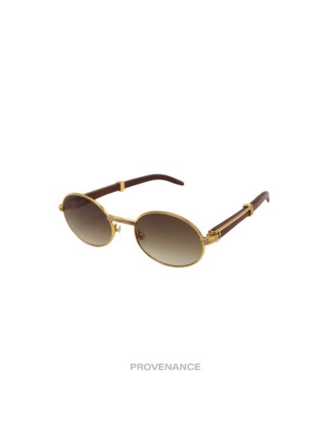 Cartier Cartier Giverny Sunglasses - Bubinga Gold Trinity Brown