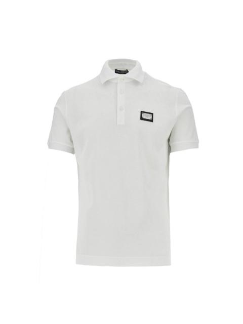 Dolce & Gabbana Dolce&Gabbana Men Piquet Polo Shirt With Logo Plate