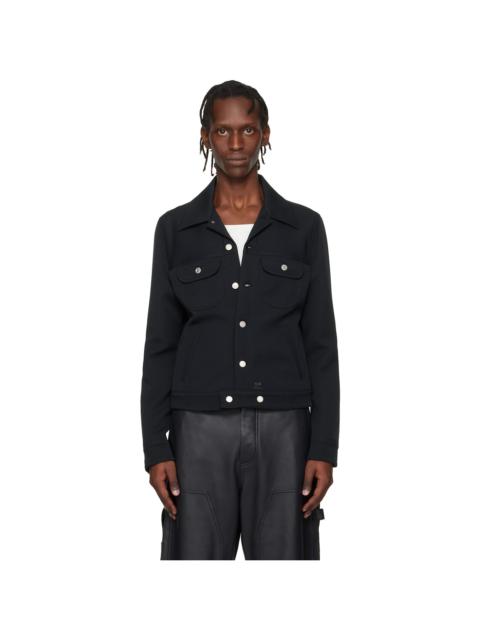 courrèges Black Signature Twill Trucker Jacket