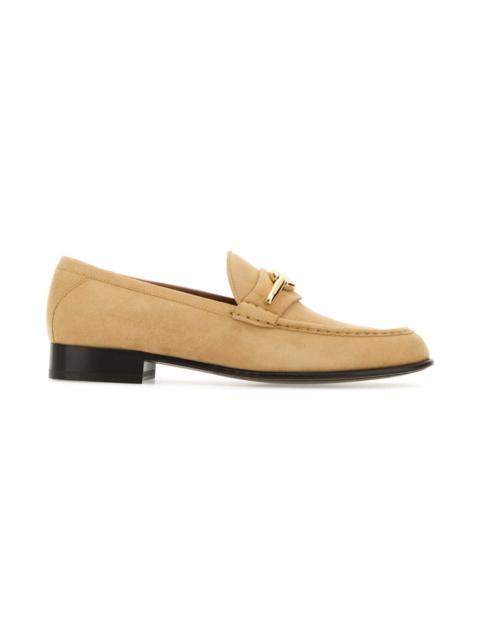 Beige Suede Vlogo The Bold Edition Loafers