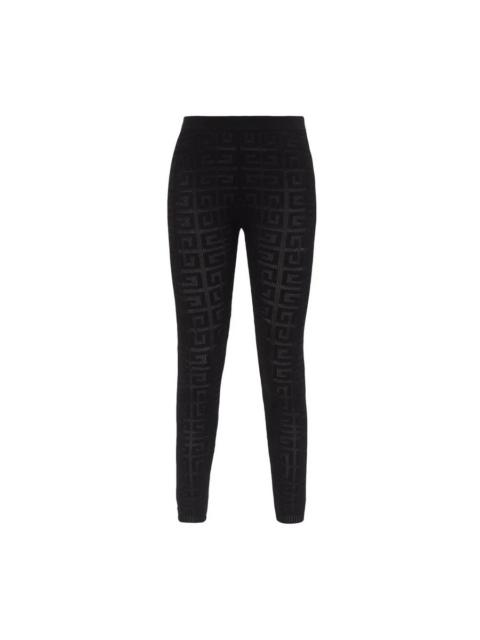 Givenchy Givenchy Stretch Lace Monogram Legging_Black, Size XS