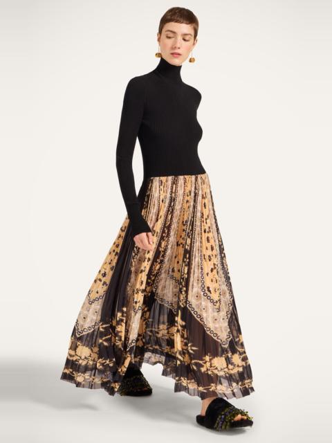 La DoubleJ La DoubleJ Moondance Knit Dress in Bicolor Black/gold at Nordstrom