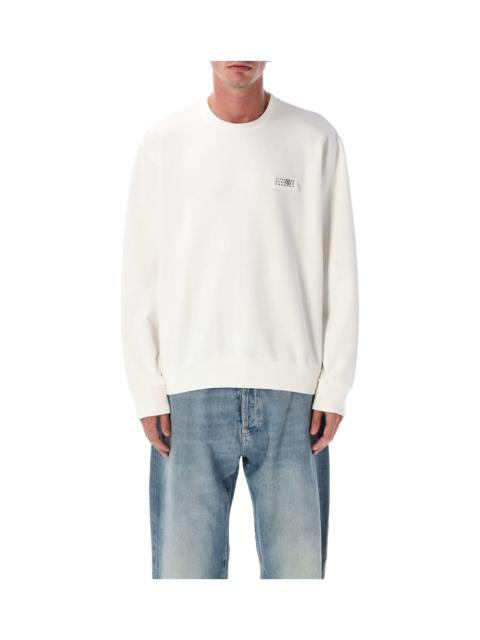 MM6 Maison Margiela Mm6 Cotton Crewneck Sweatshirt With Numeric Logo