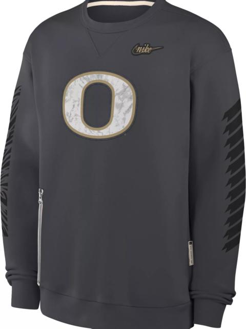 Nike Nike Men's Oregon Ducks Shoe Duck Grey Heavy Crewneck Sweatshirt