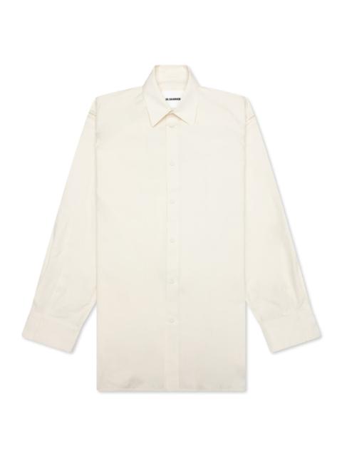 Jil Sander LAYERED JEWEL DETAIL SHIRT - COCONUT